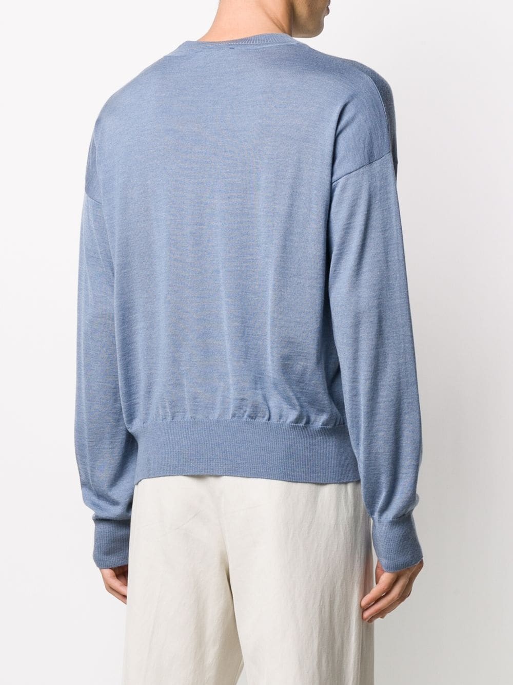 knitted crew neck jumper - 4