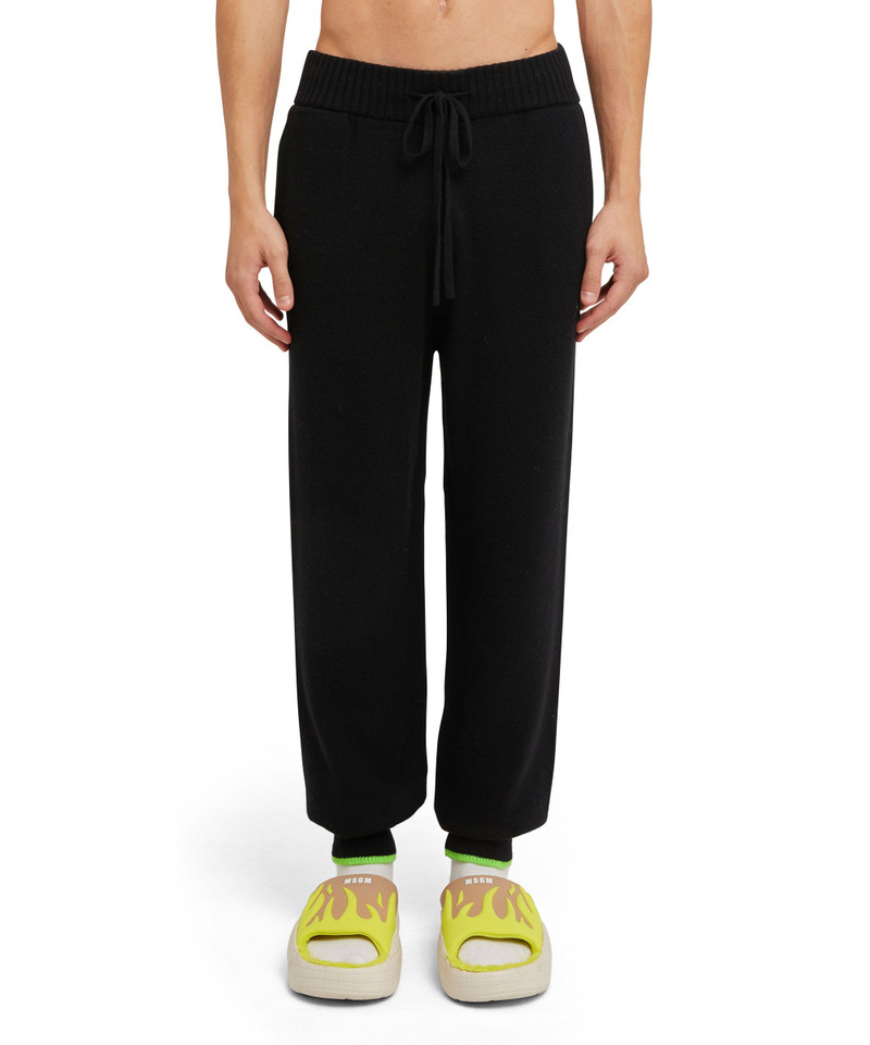 MSGM Wool and cashmere track pants outlook