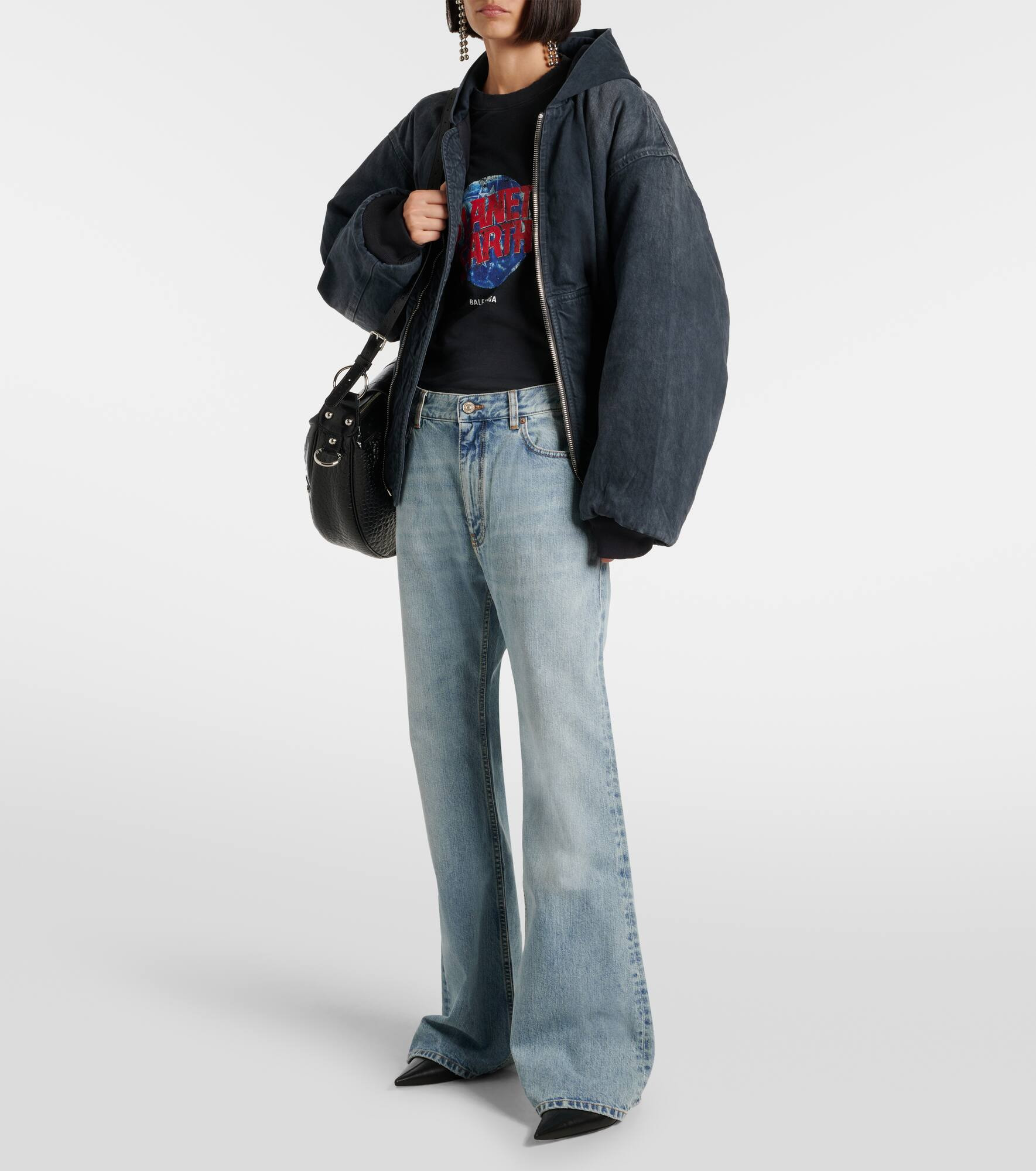 Mid-rise flared jeans - 2