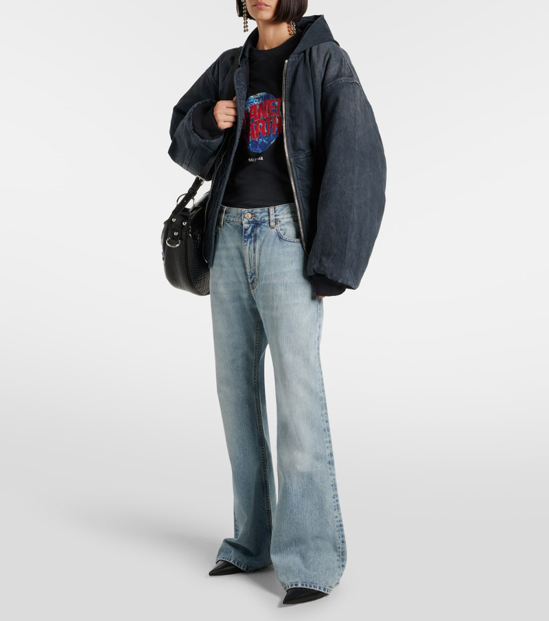 BALENCIAGA Mid-rise flared jeans outlook