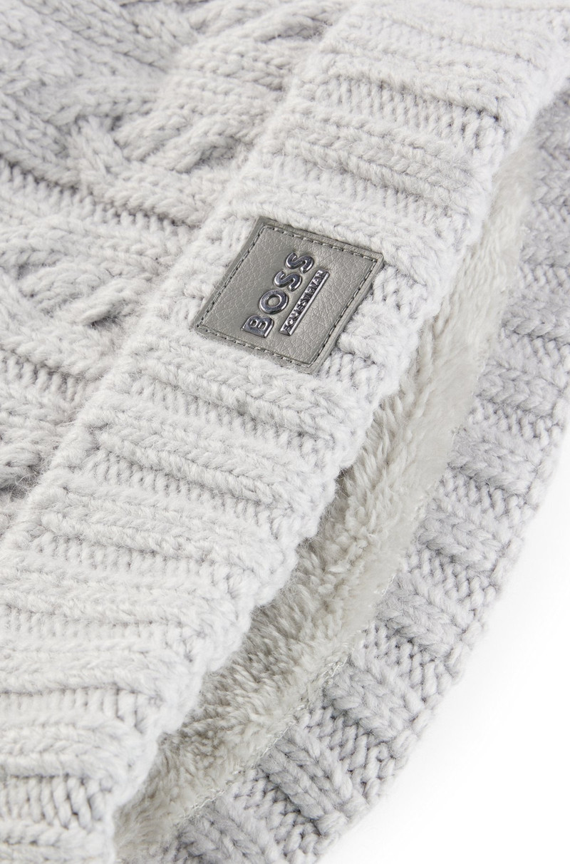 BOSS EQUESTRIAN LIGHTWEIGHT BOBBLE HAT WITH FLEECE INNER outlook