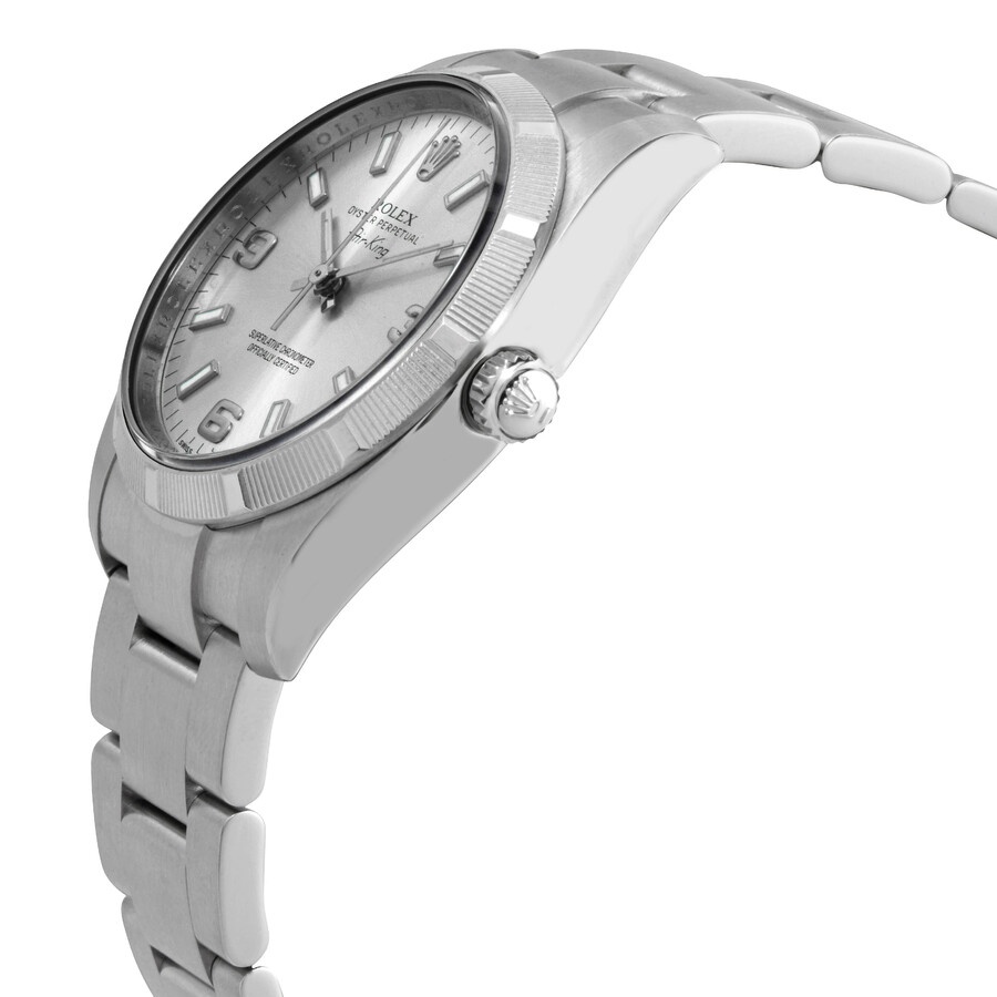 Rolex Air King Silver Dial Stainless Steel Oyster Bracelet Automatic Men's Watch 114210SASO - 2