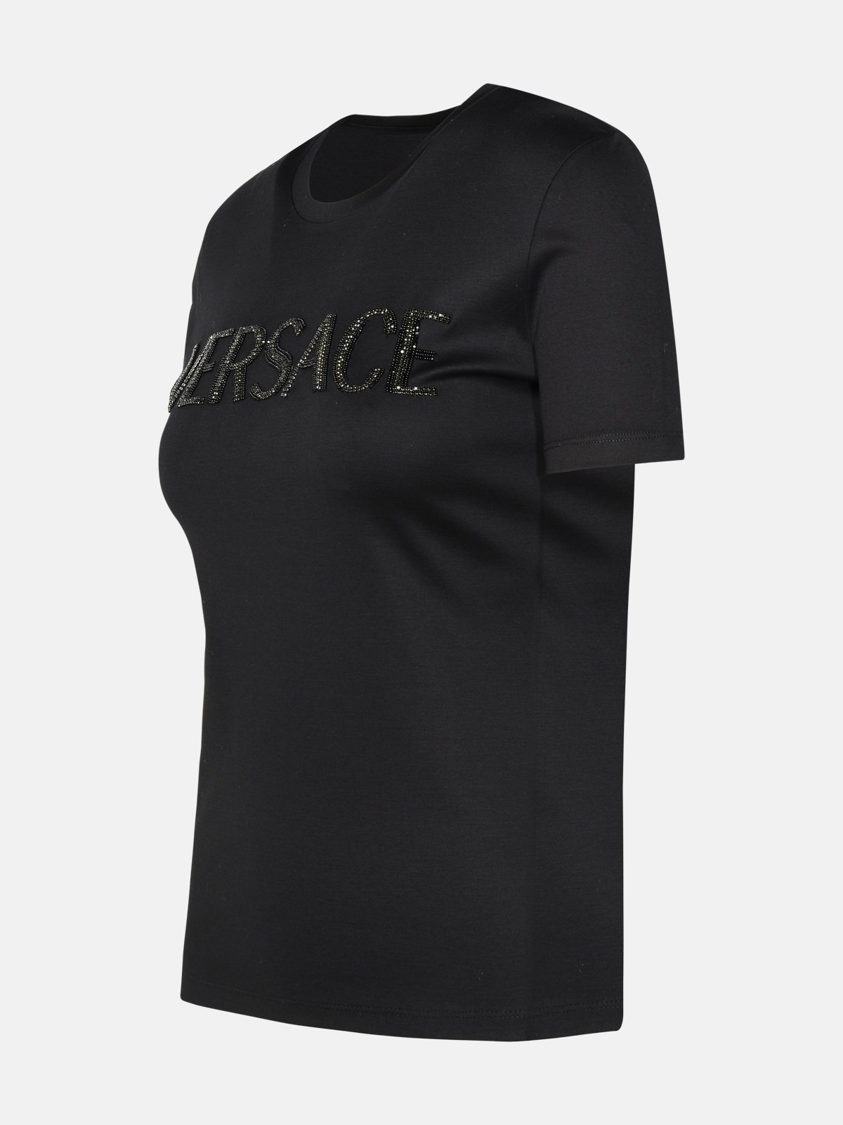 BLACK COTTON T-SHIRT - 2