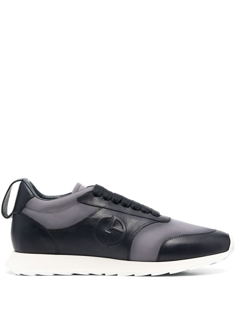 panelled low-top sneakers 1
