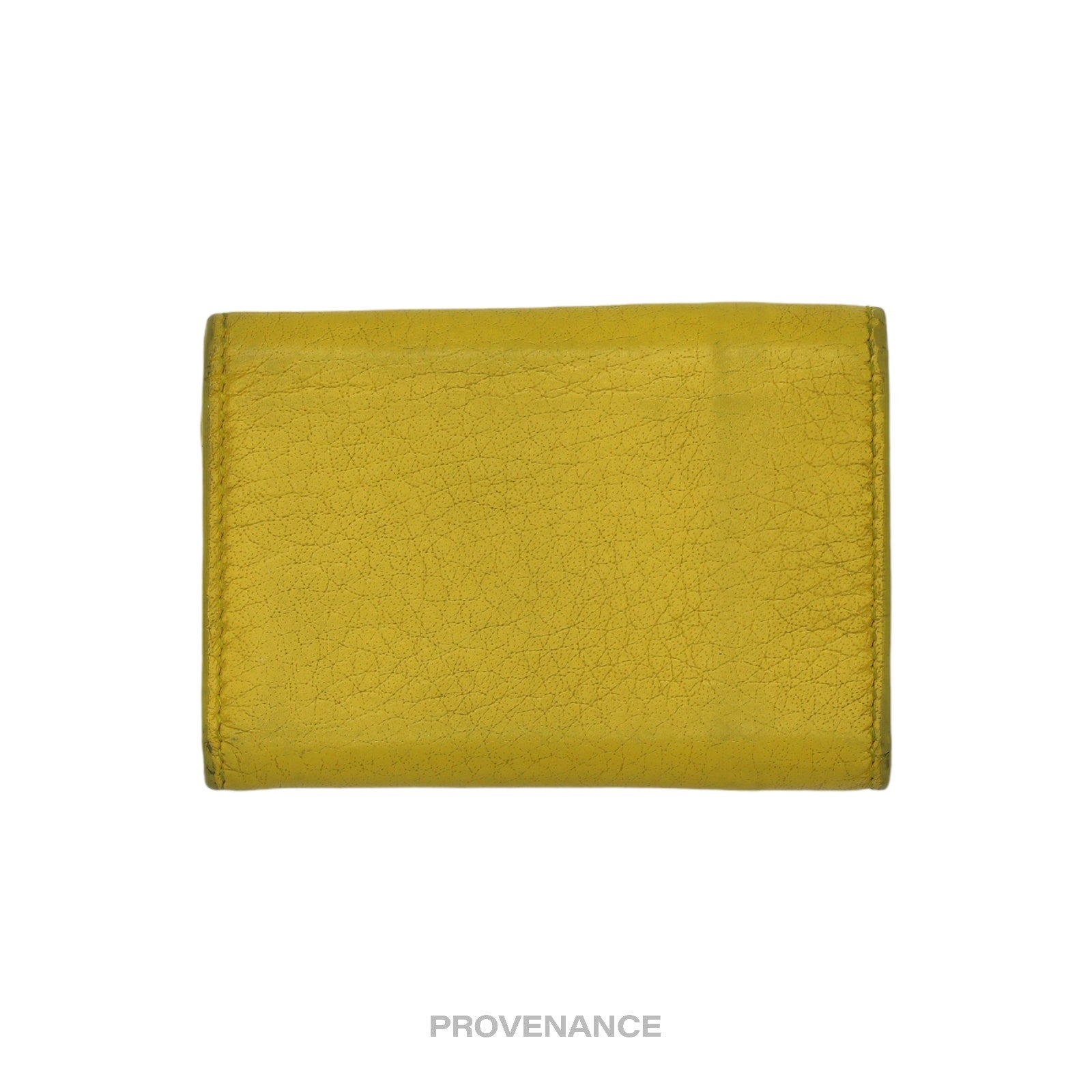 Balenciaga Papier Mini Wallet - Yellow Leather - 2