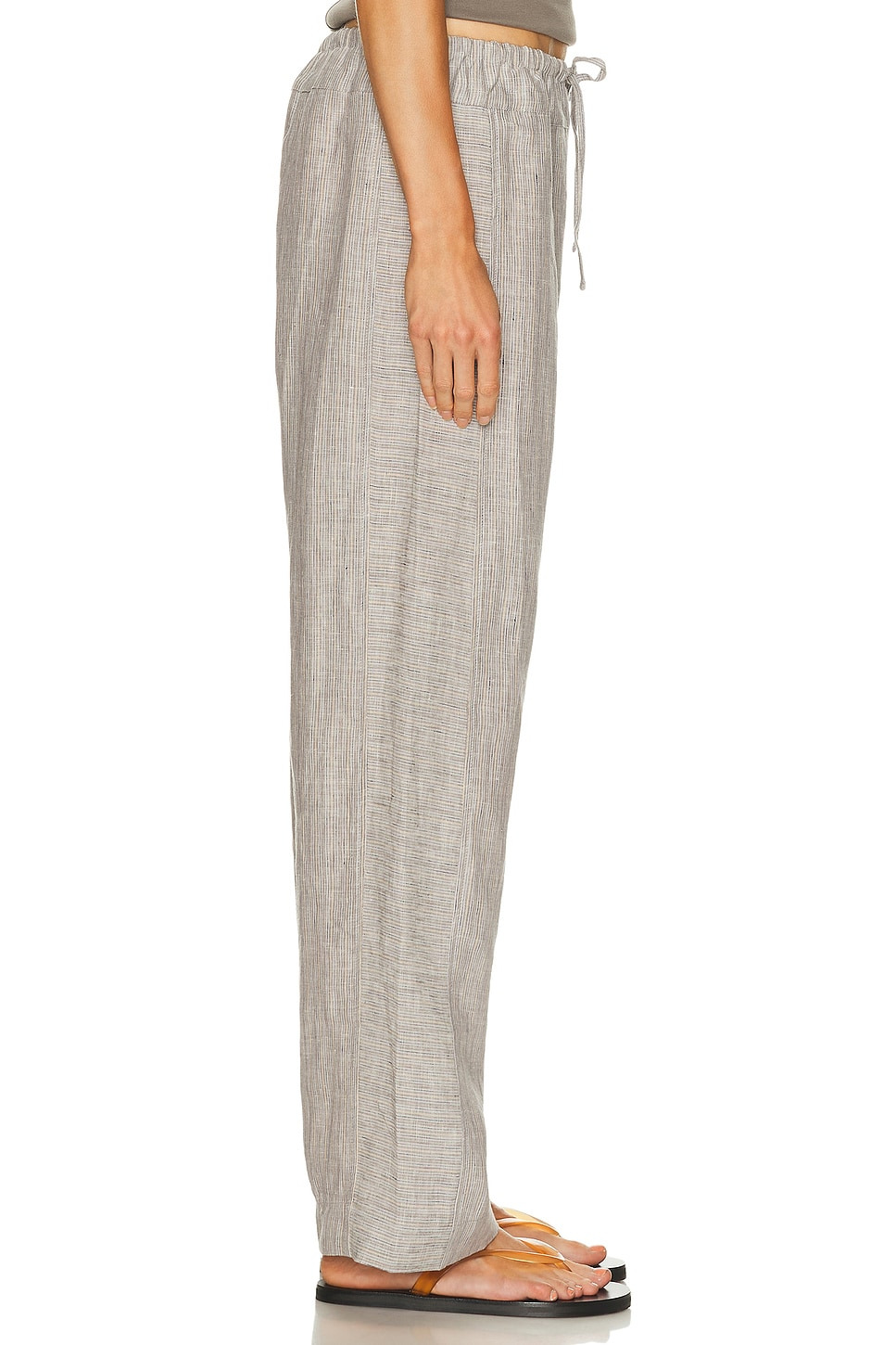 Double Waist Linen Pant - 3