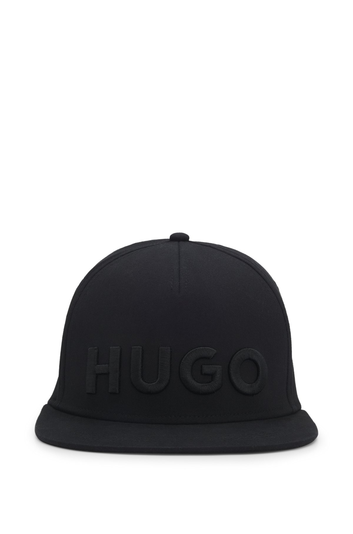 STRETCH-COTTON CAP WITH EMBROIDERED LOGO - 2