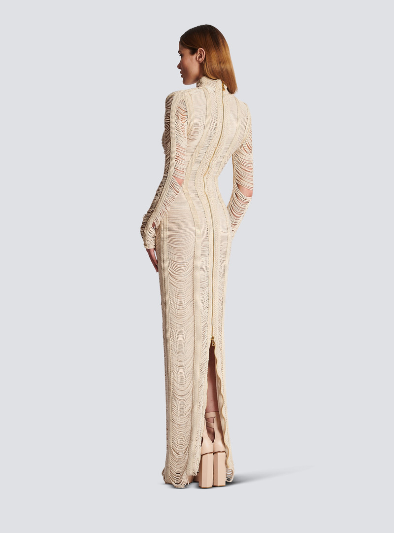 Openwork macramé maxi dress 4