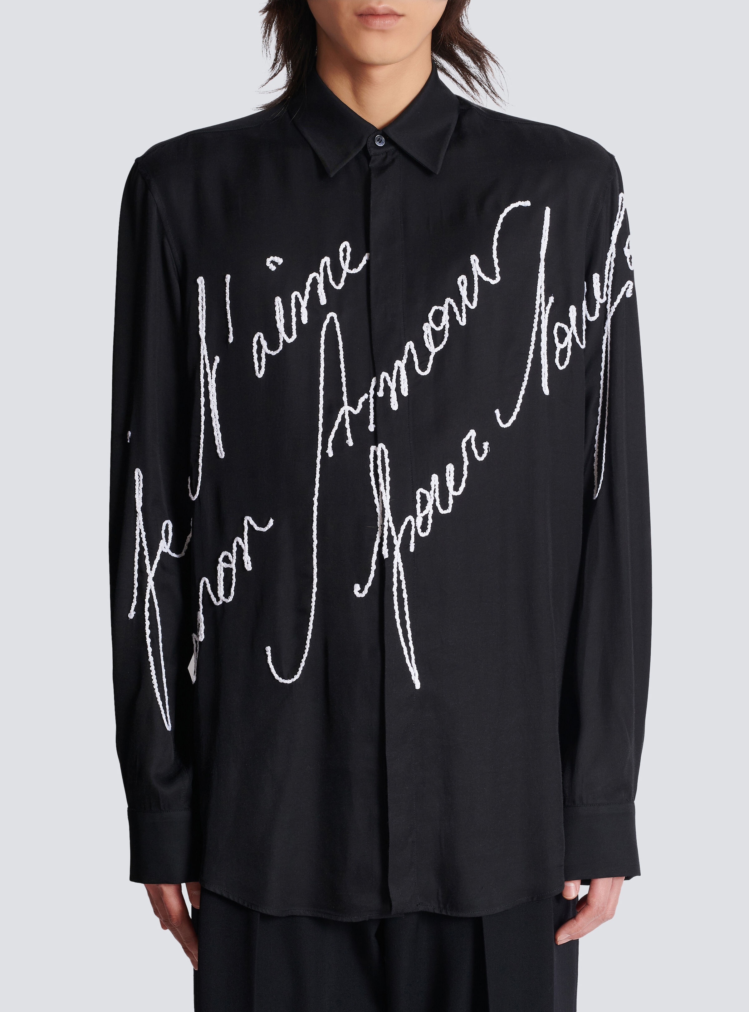 Loose shirt with "Love Letter" embroidery - 5