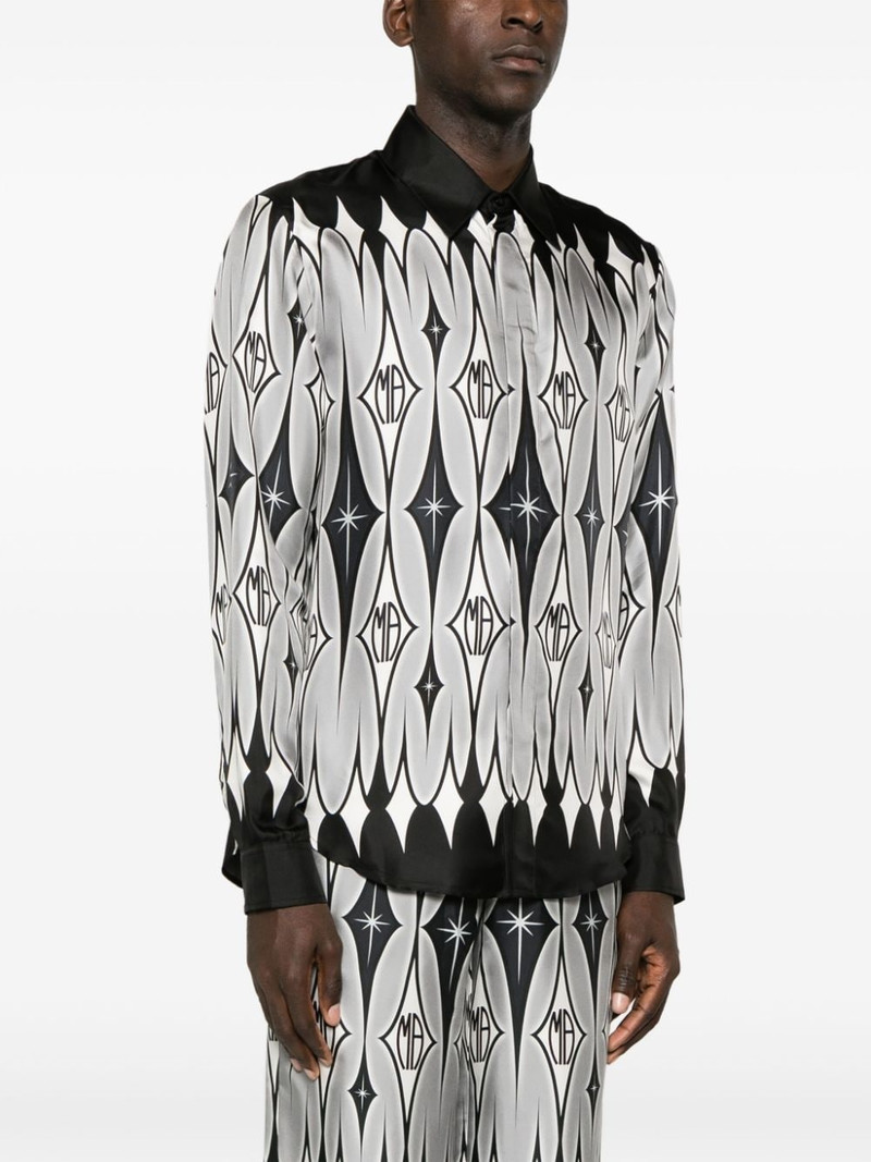 graphic-print silk shirt 3