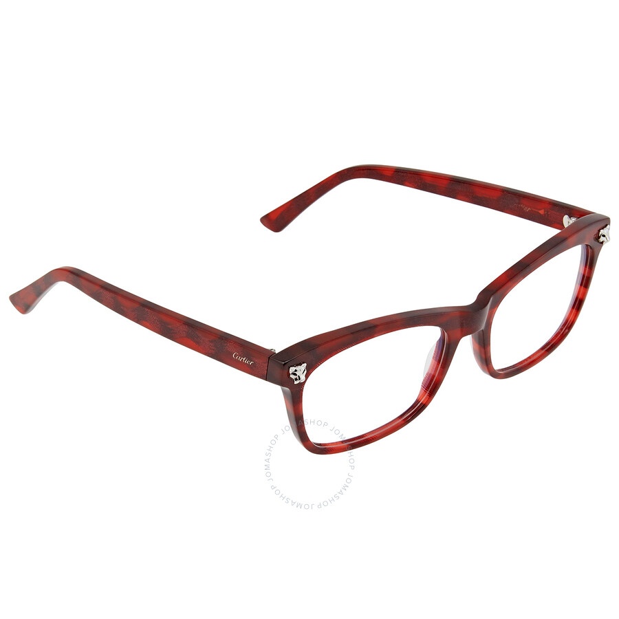 Cartier Demo Rectangular Ladies Sunglasses CT0144O 007 54 - 2