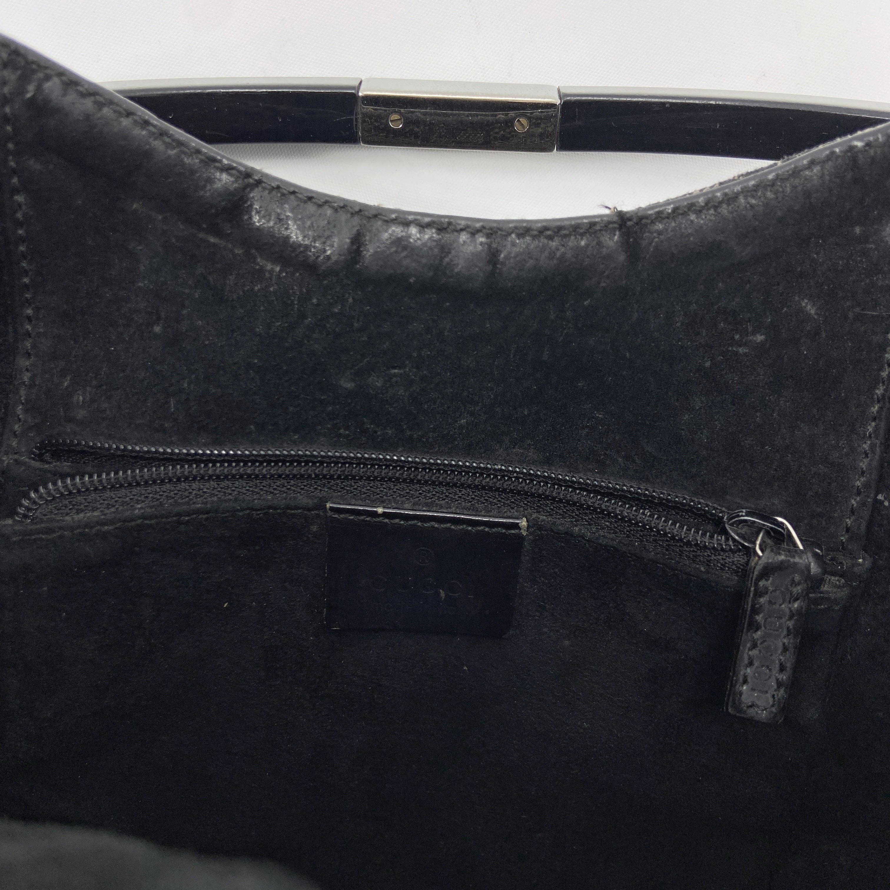 Gucci Fall 1999 Tom Ford Large Brown Monogram Bucket Acrylic Ring Bag - 14