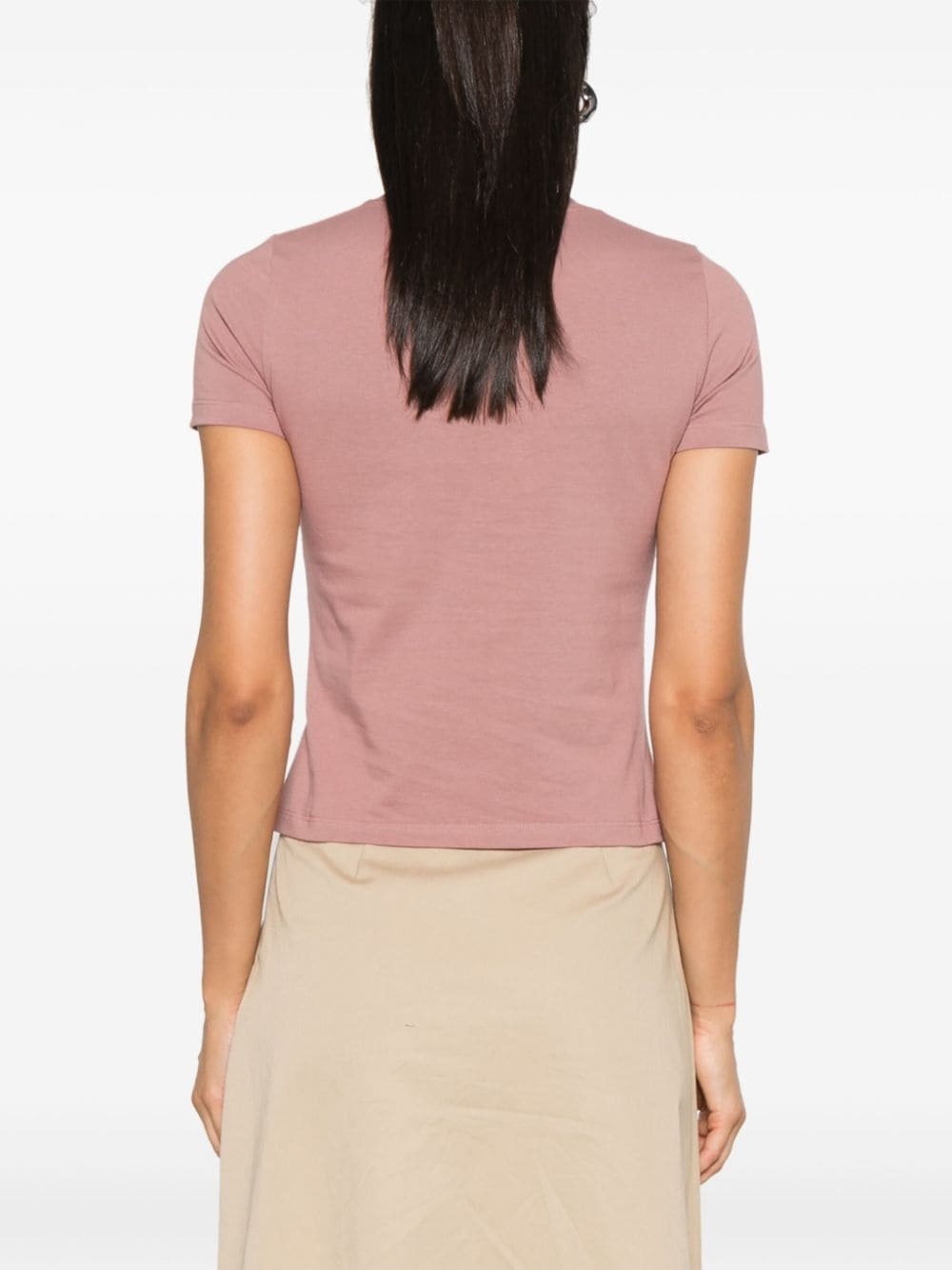 flocked-logo T-shirt - 4