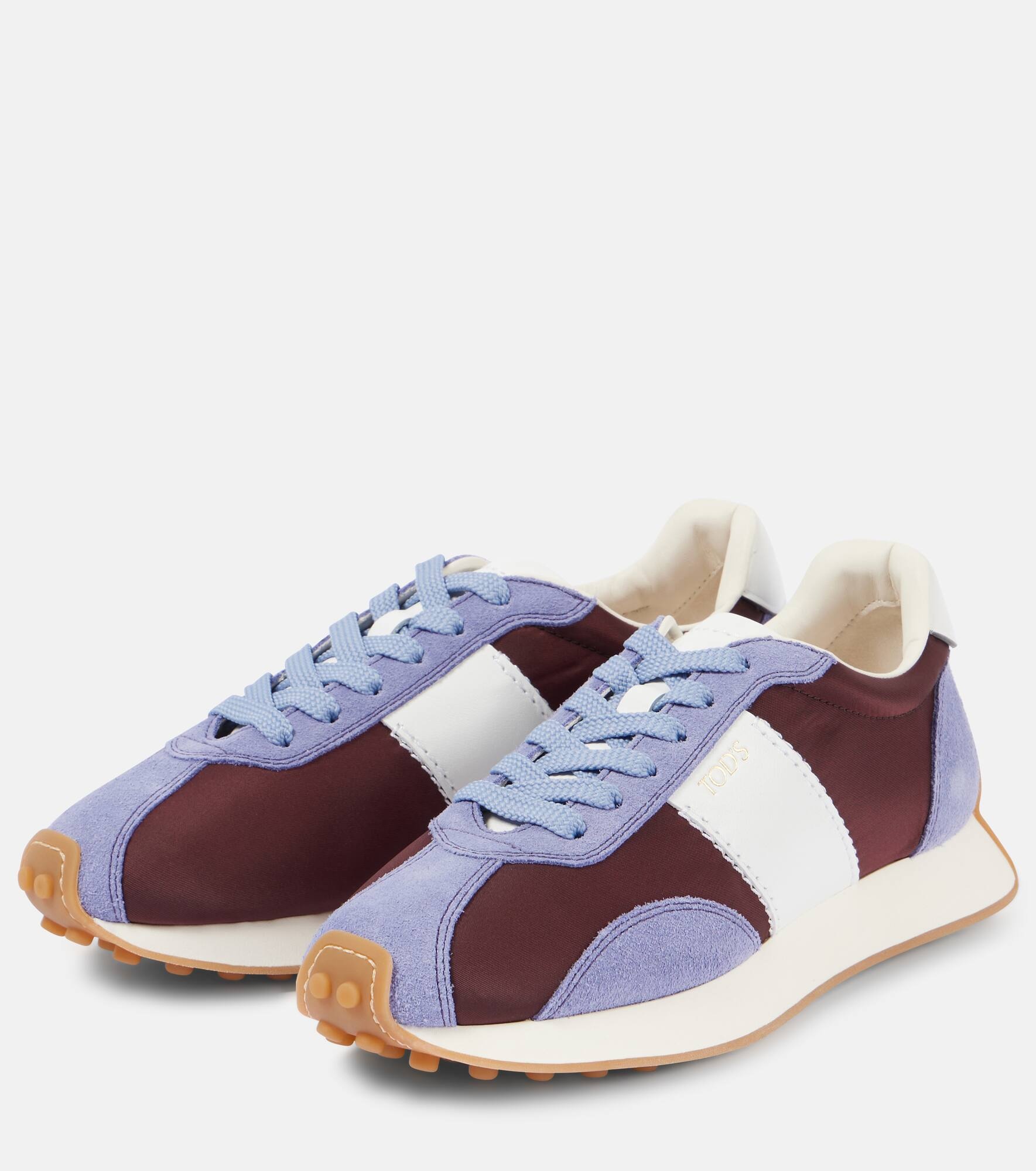 T Vintage suede-trimmed sneakers - 4