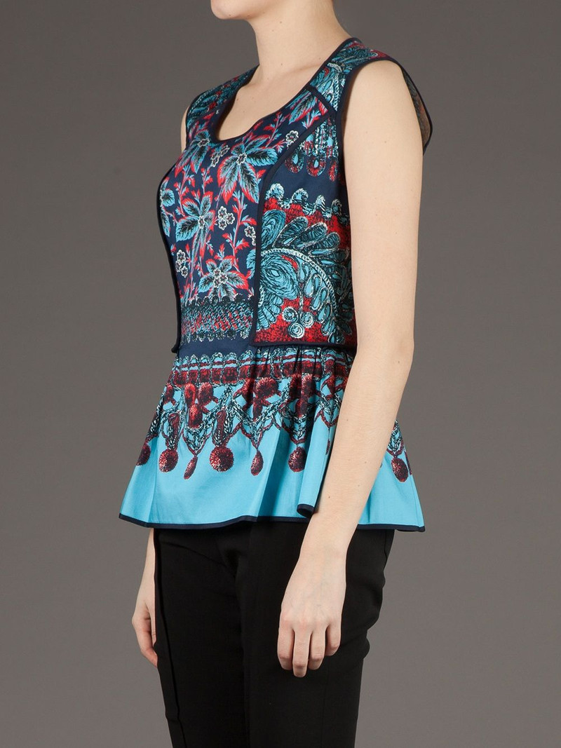floral print peplum top 4