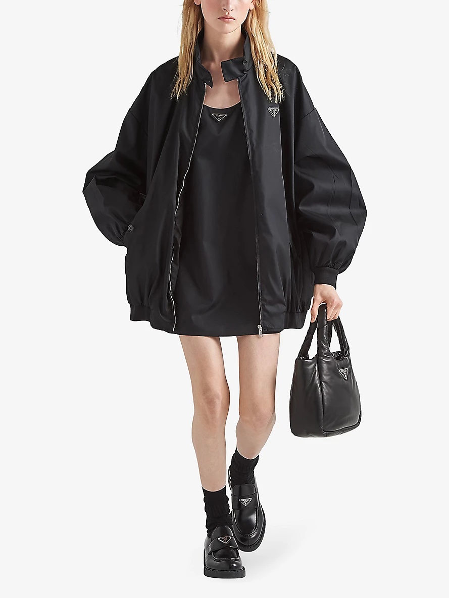 ★PRADA  Re-Nylon 半袖ドレス★ Prada Re-Nylon mini-dress | REVERSIBLE