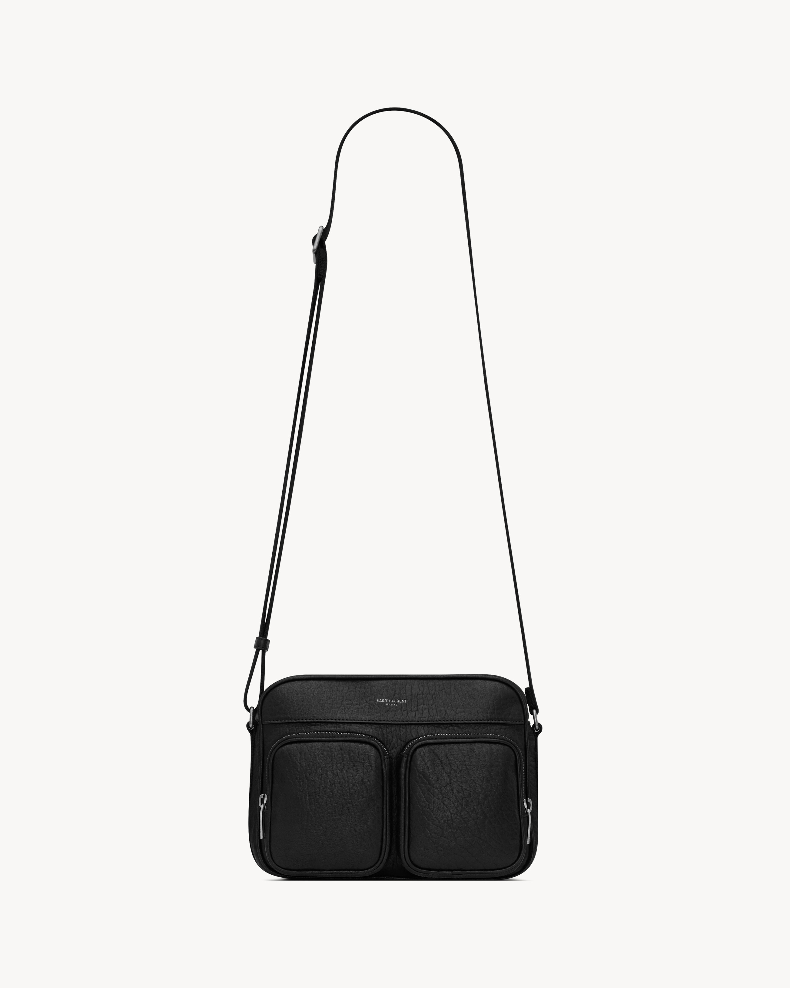 CITY SAINT LAURENT CAMERA BAG IN GRAINED LEATHER - 1