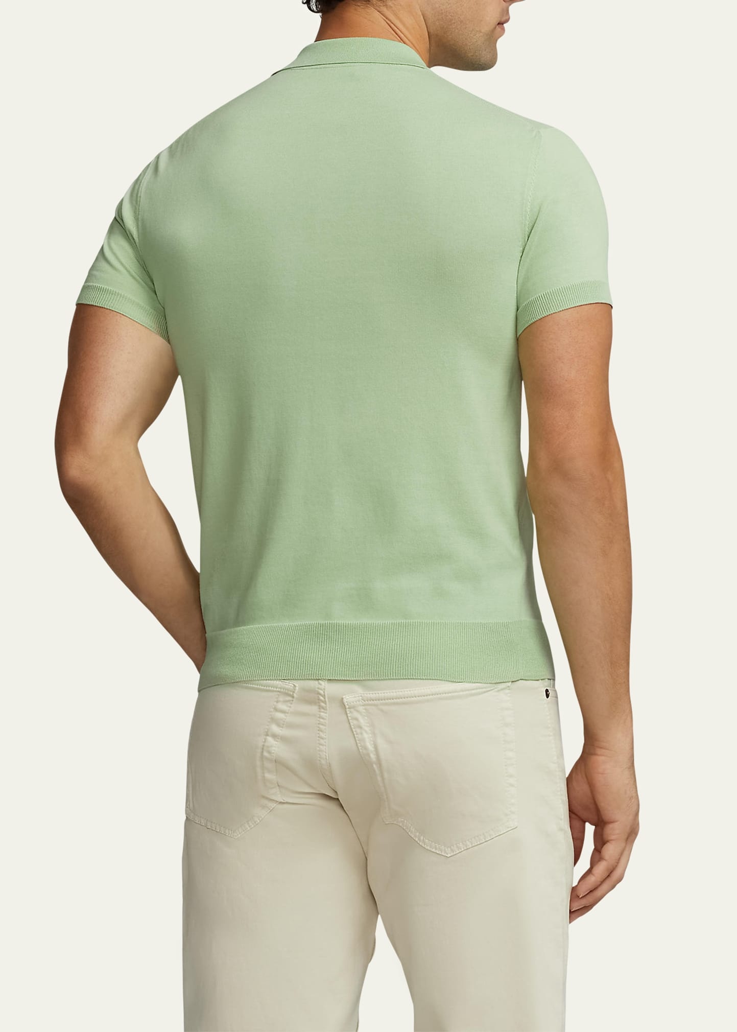 Men's Solid Polo Shirt - 3