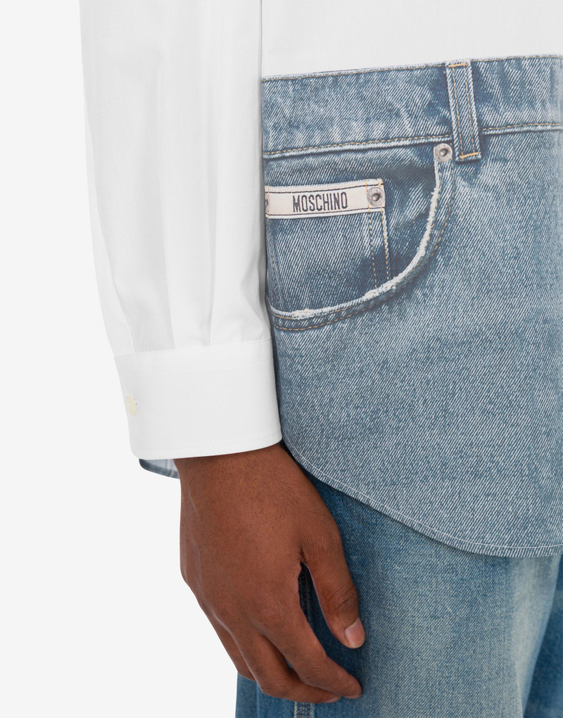 PRINTED COTTON POPLIN SHIRT 4