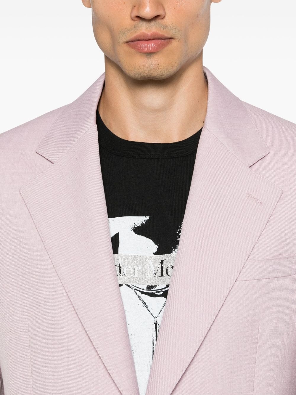 tailored single-breasted blazer - 5