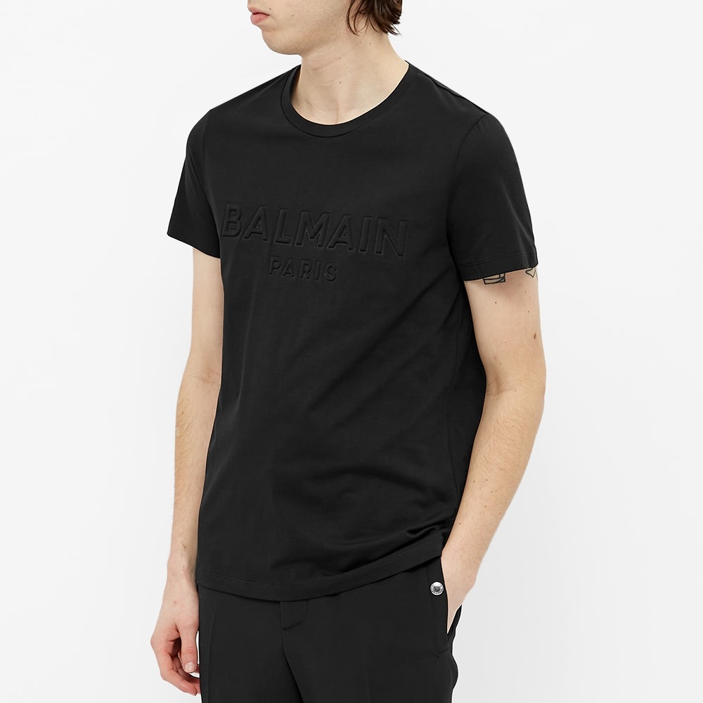 Balmain Embossed T-Shirt - 3