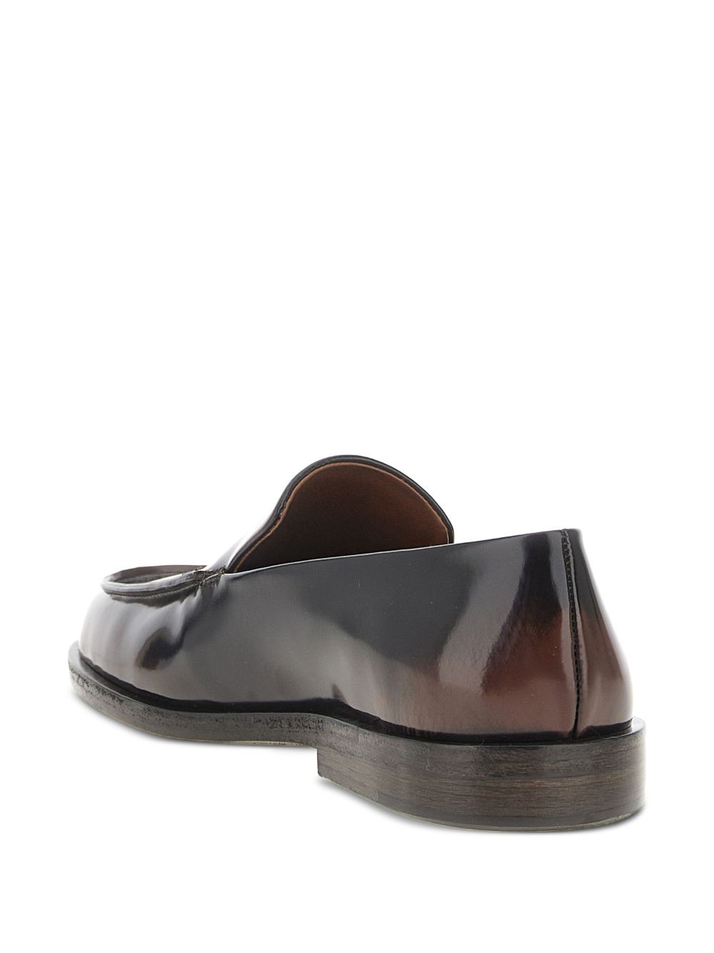 polished-leather loafers - 3