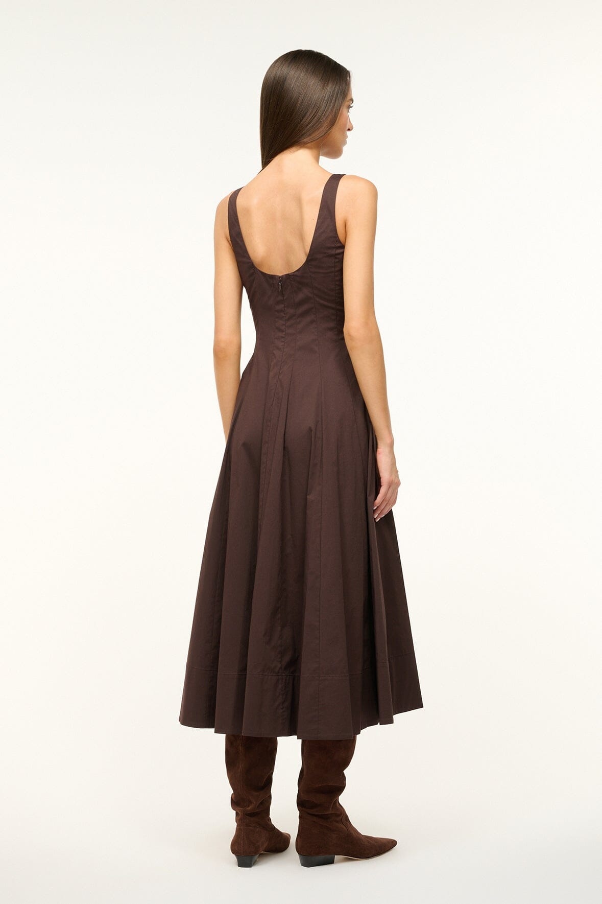STAUD WELLS DRESS EARTH - 5