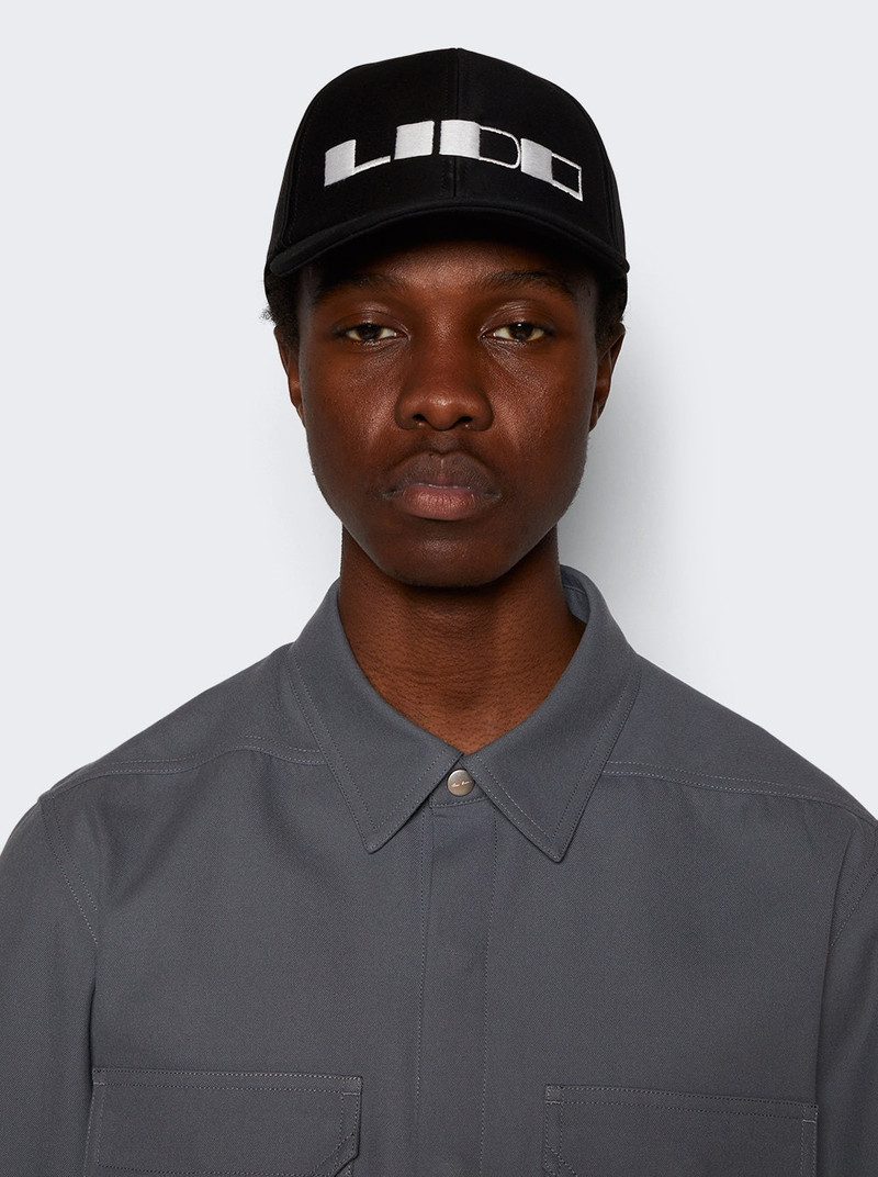 Rick Owens DRKSHDW Cappello Ricamato Baseball Cap Black outlook