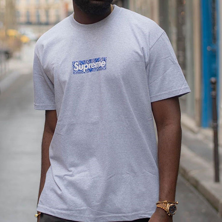 Supreme Bandana Box Logo Tee グレーM 極美品 Supreme - Bandana Box Logo T-Shirt (Gray) – eluXive