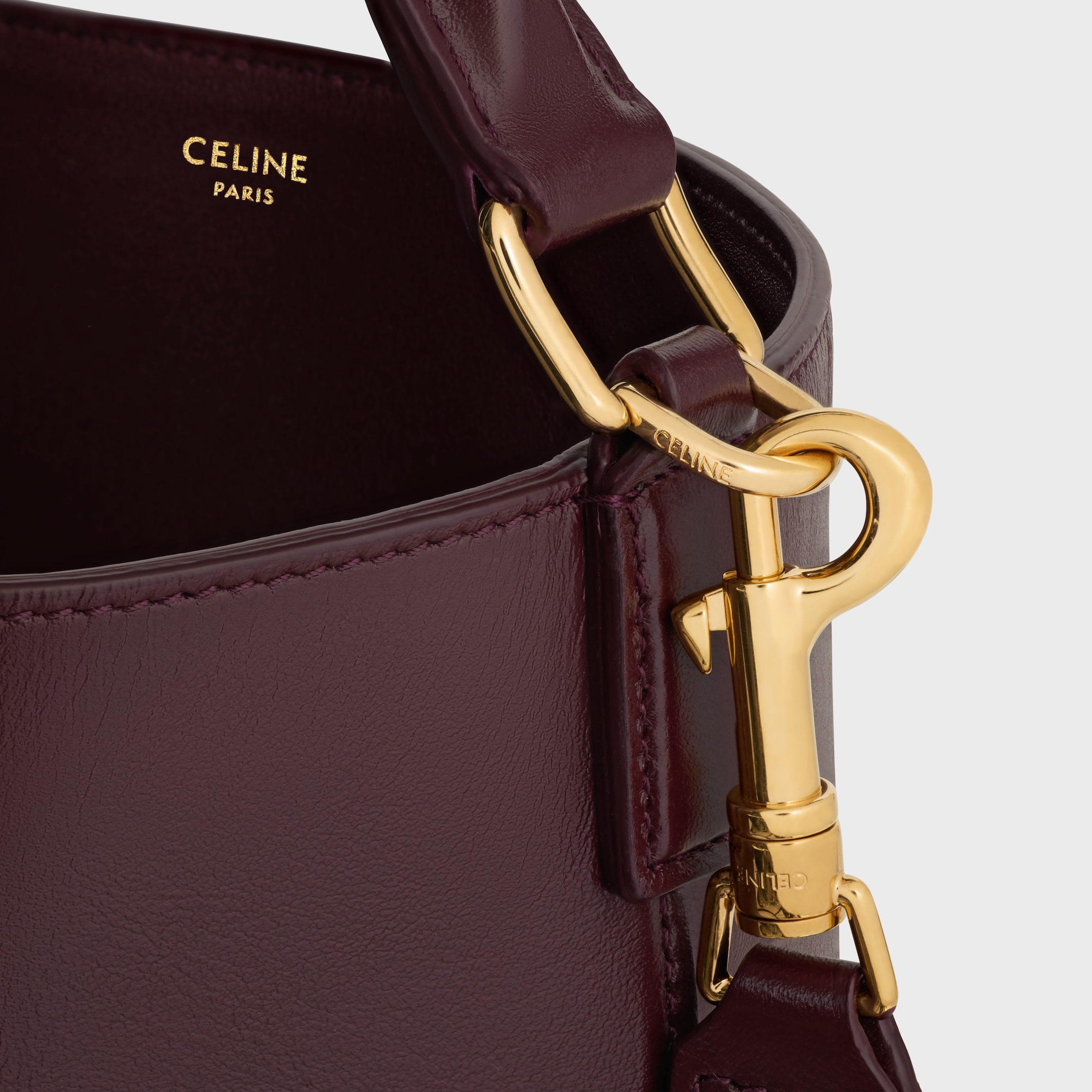 MEDIUM BUCKET LOUISE IN SMOOTH CALFSKIN - 5