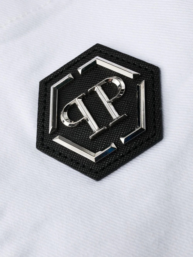 logo-patch slim-cut jeans 6