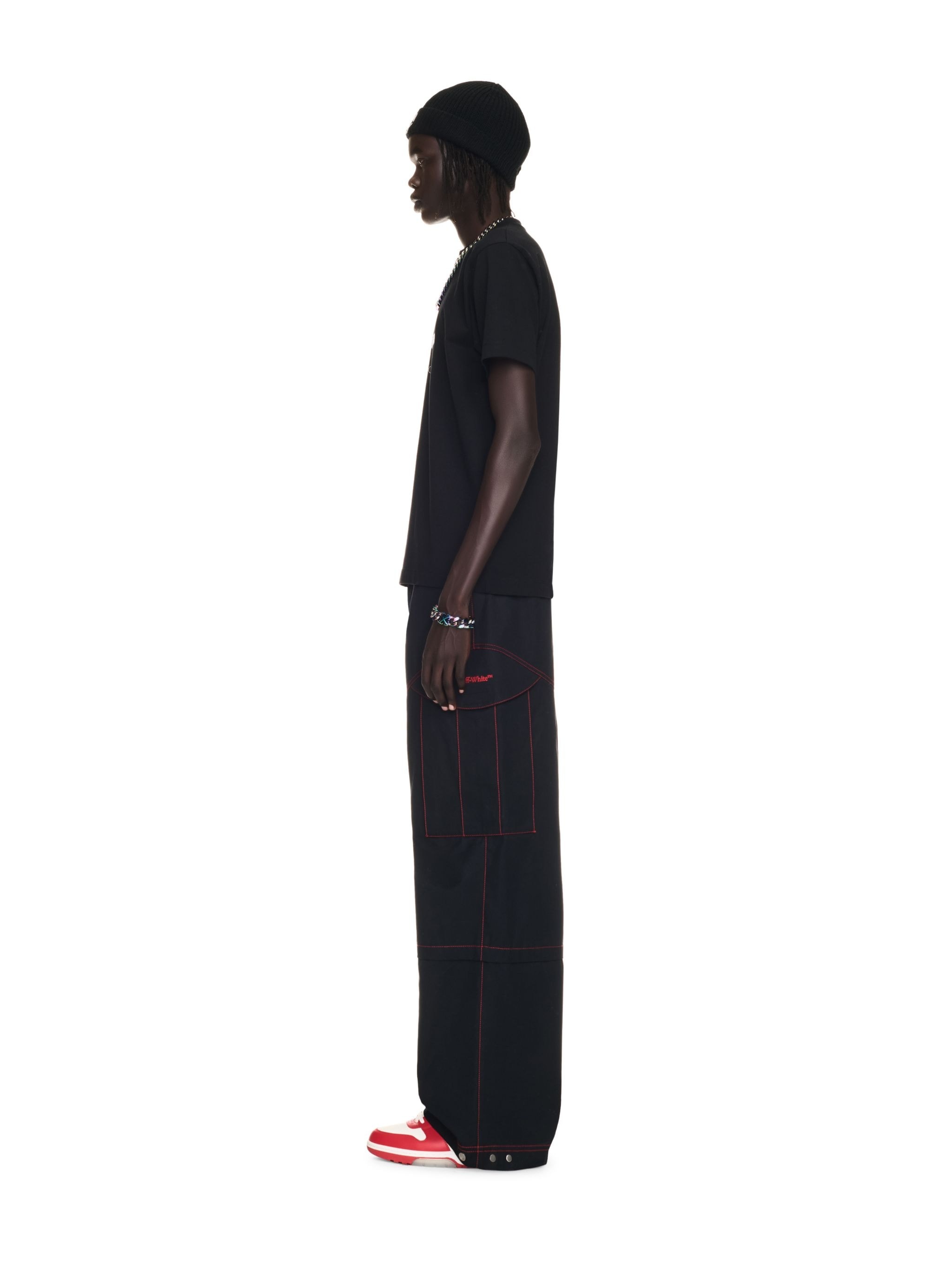 Black Flock Arrow Slim S/s Tee - 3