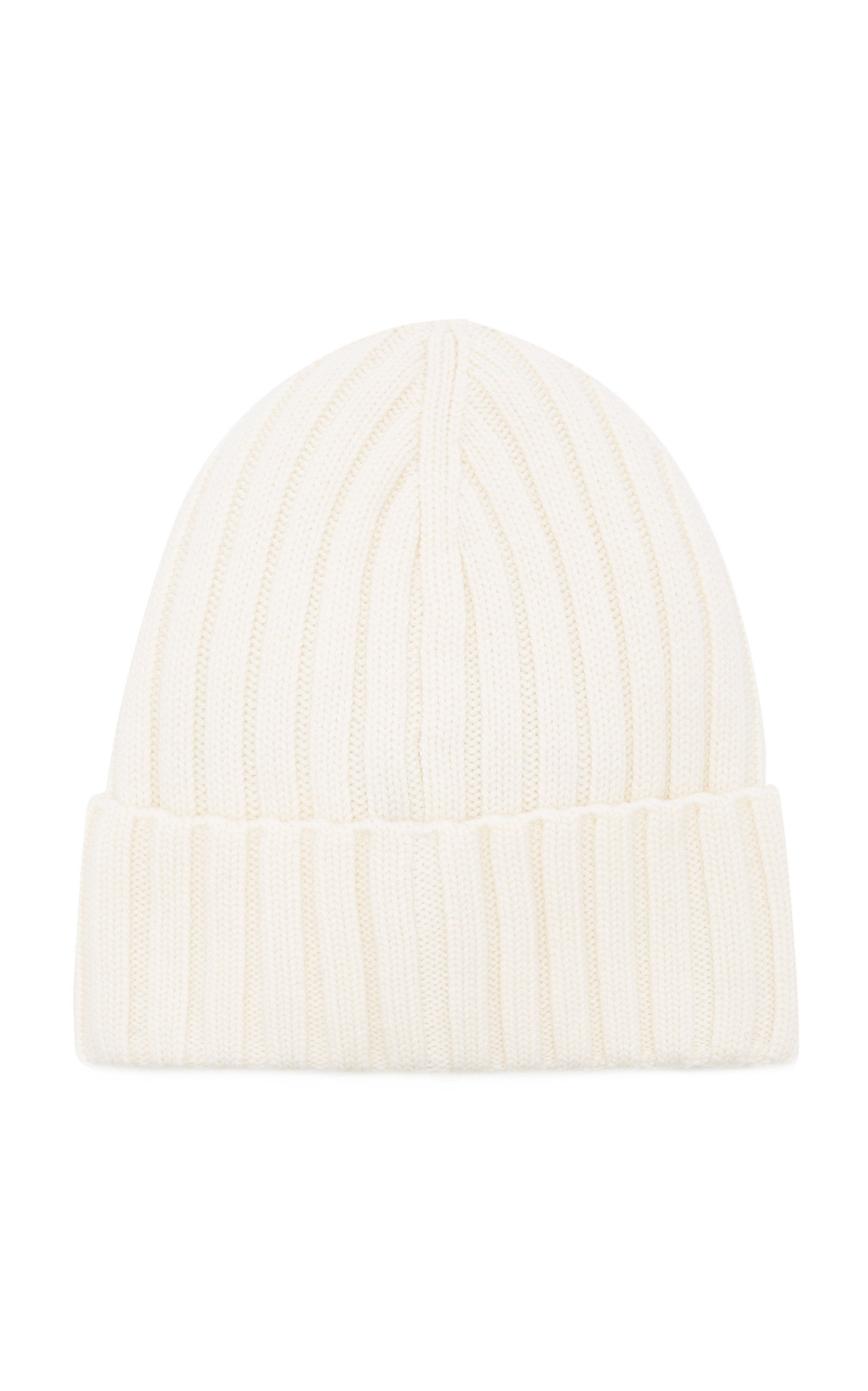 Ribbed-Knit Wool Beanie white - 3