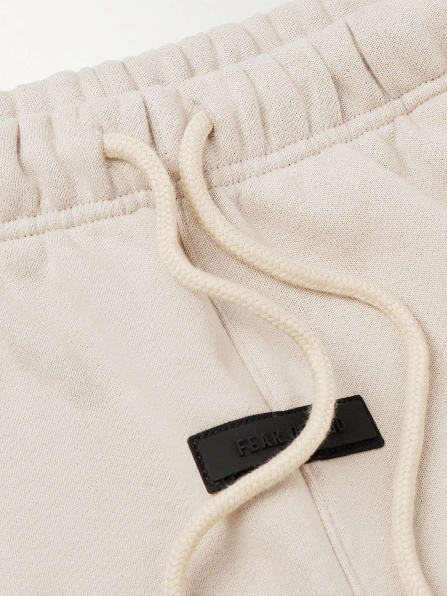 Straight-Leg Logo-Appliquéd Cotton-Blend Jersey Drawstring Shorts - 3