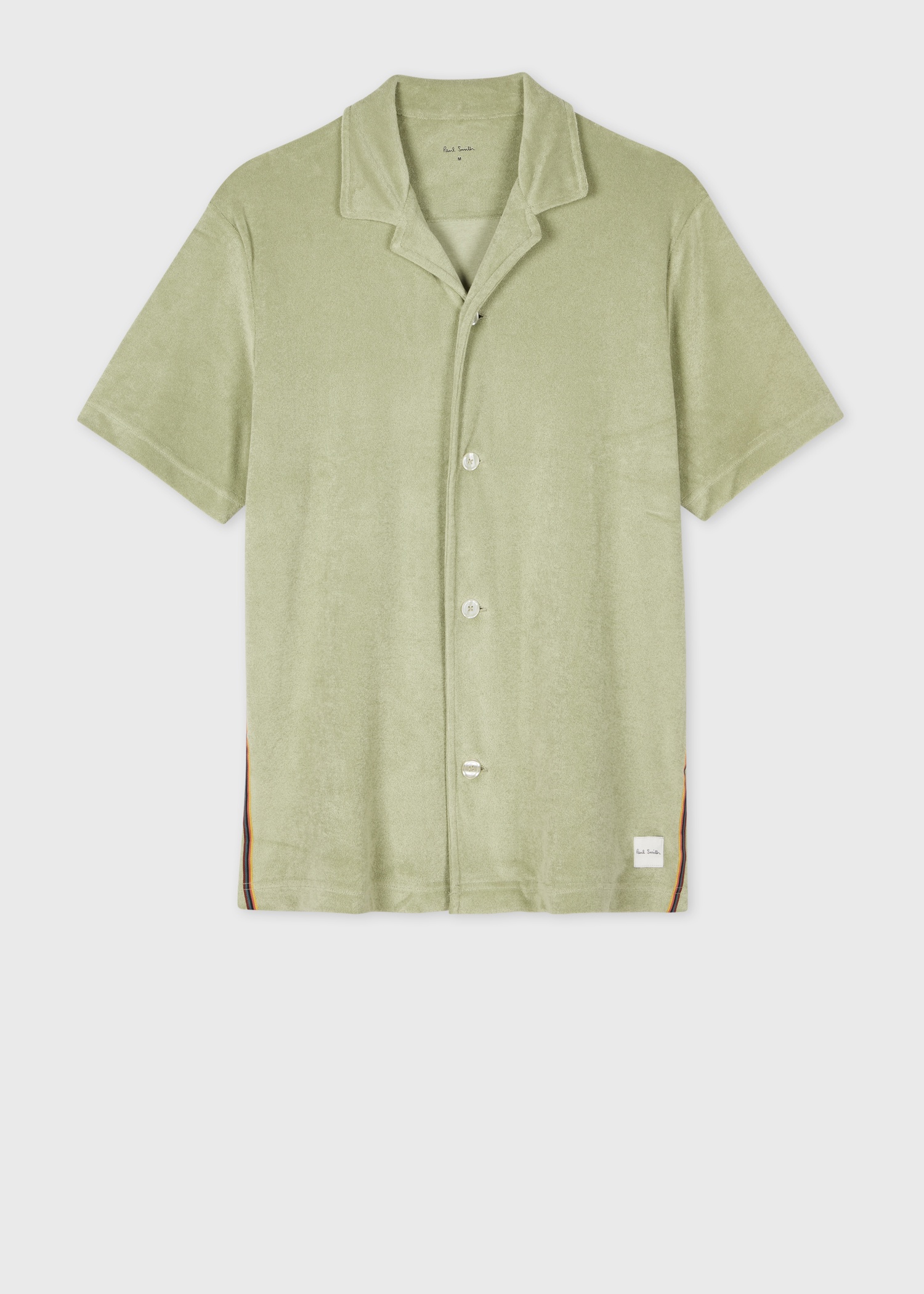 Sage Green Towelling Lounge Shirt - 1
