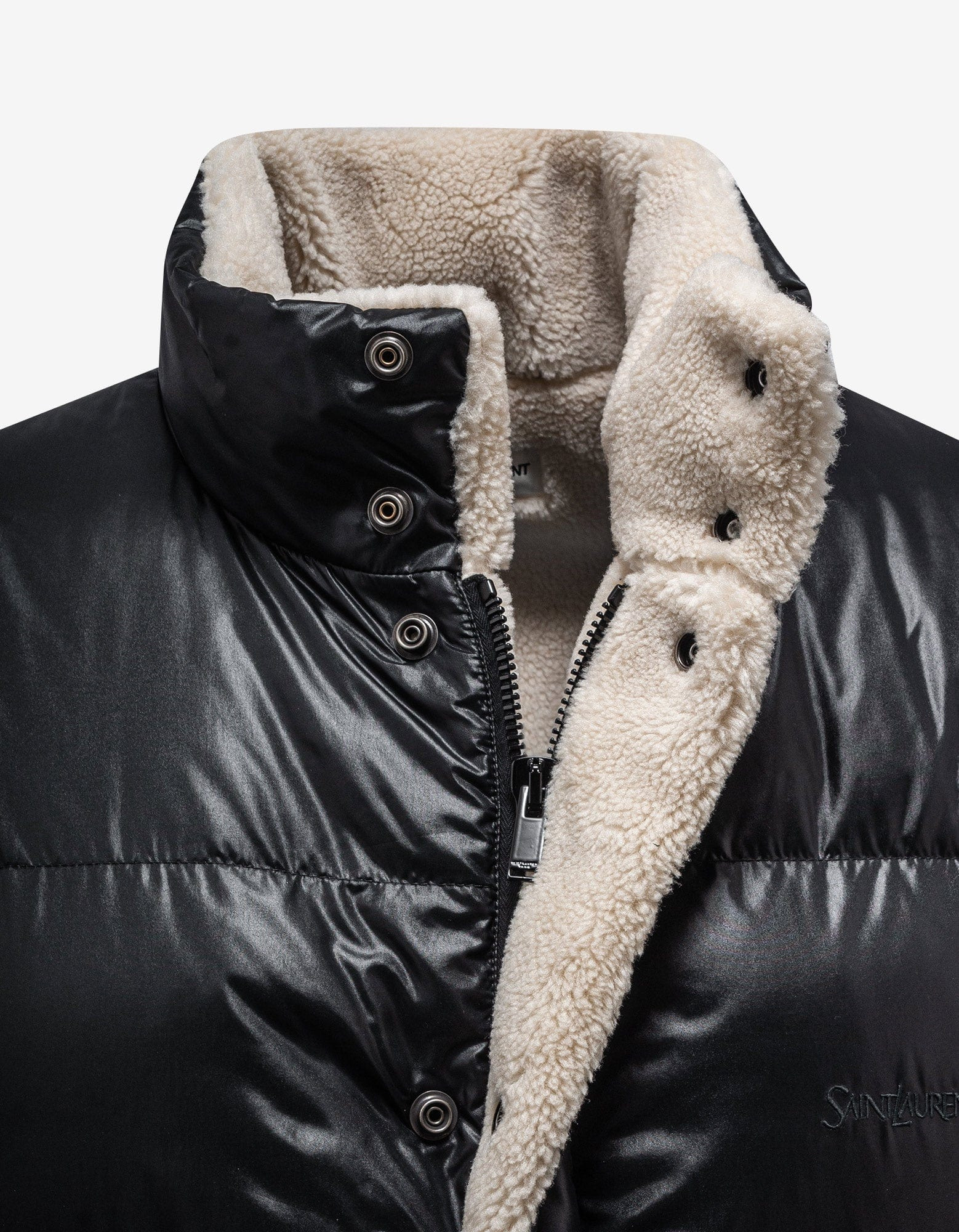 Saint Laurent Black Down Puffer Jacket - 3