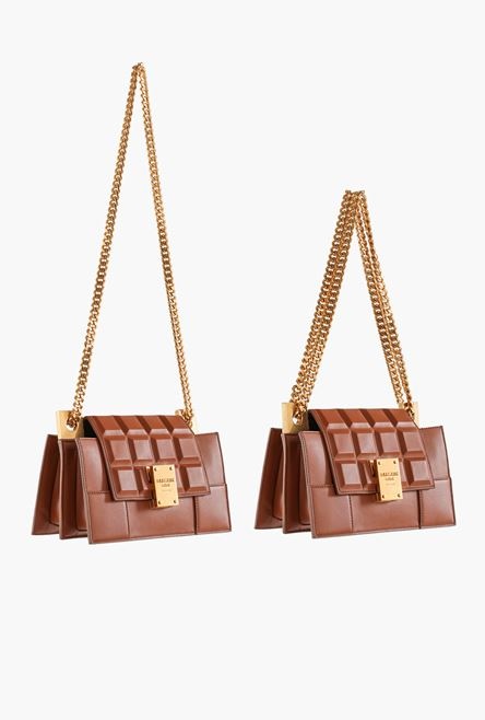 Brown calfskin Chocolat 23 bag - 6