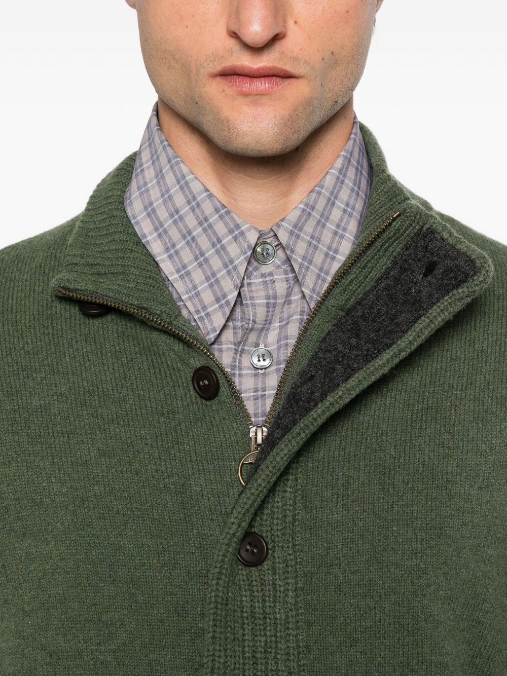 elbow-patch cardigan - 5