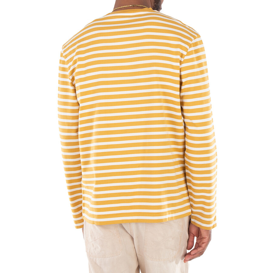 Maison Kitsune Fox Head Patch Stripe Marin T-Shirt - 3