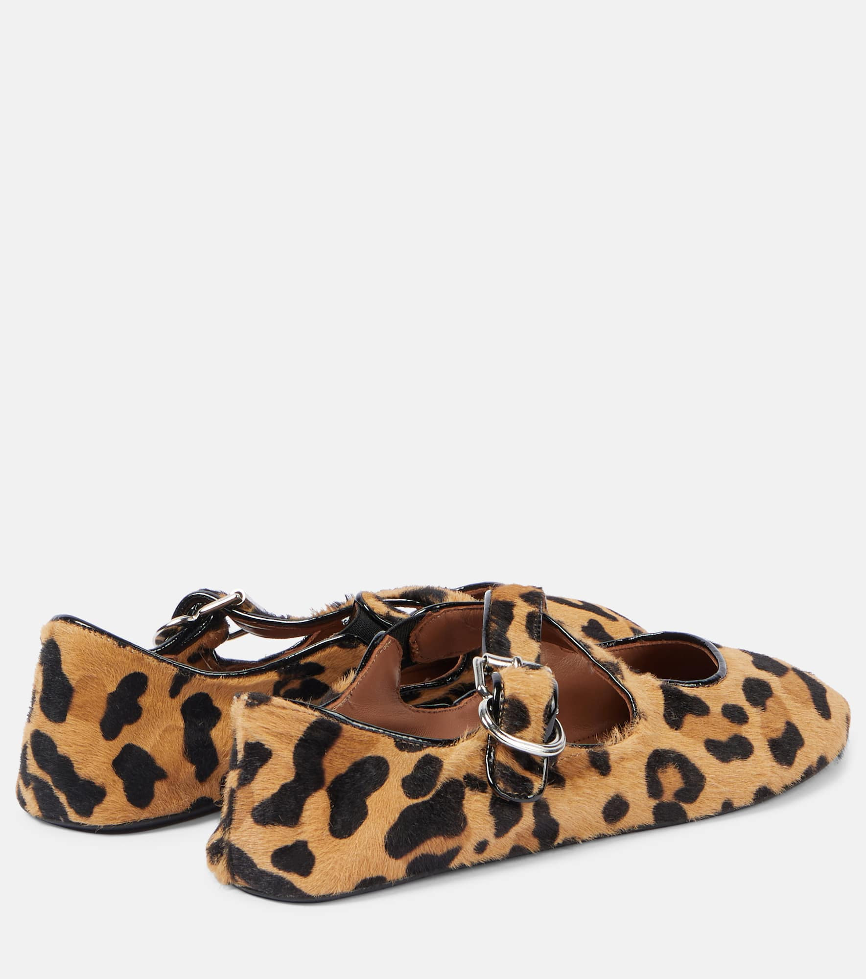 Leopard-print ballet flats - 3