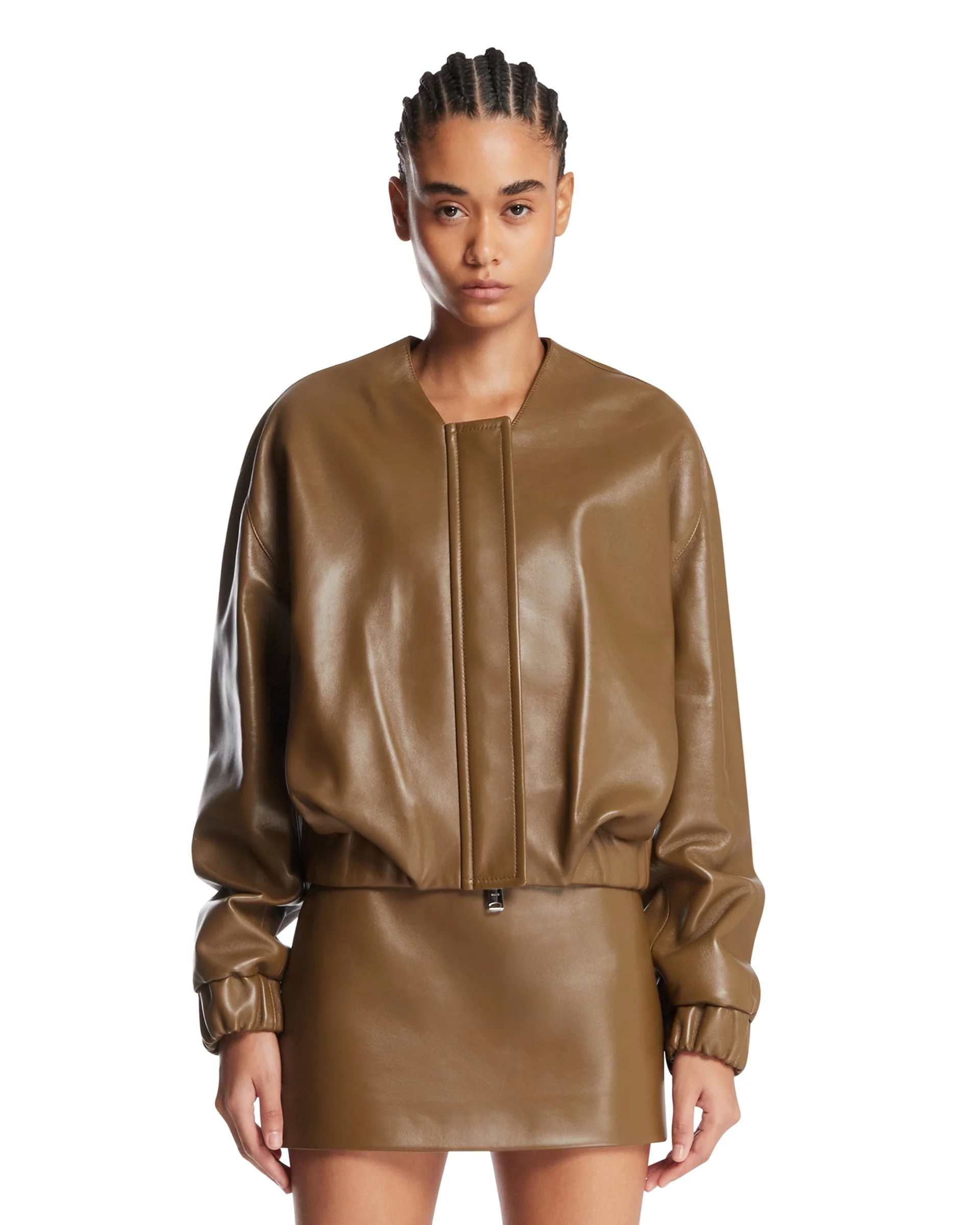 Green Cordan Leather Jacket - 1
