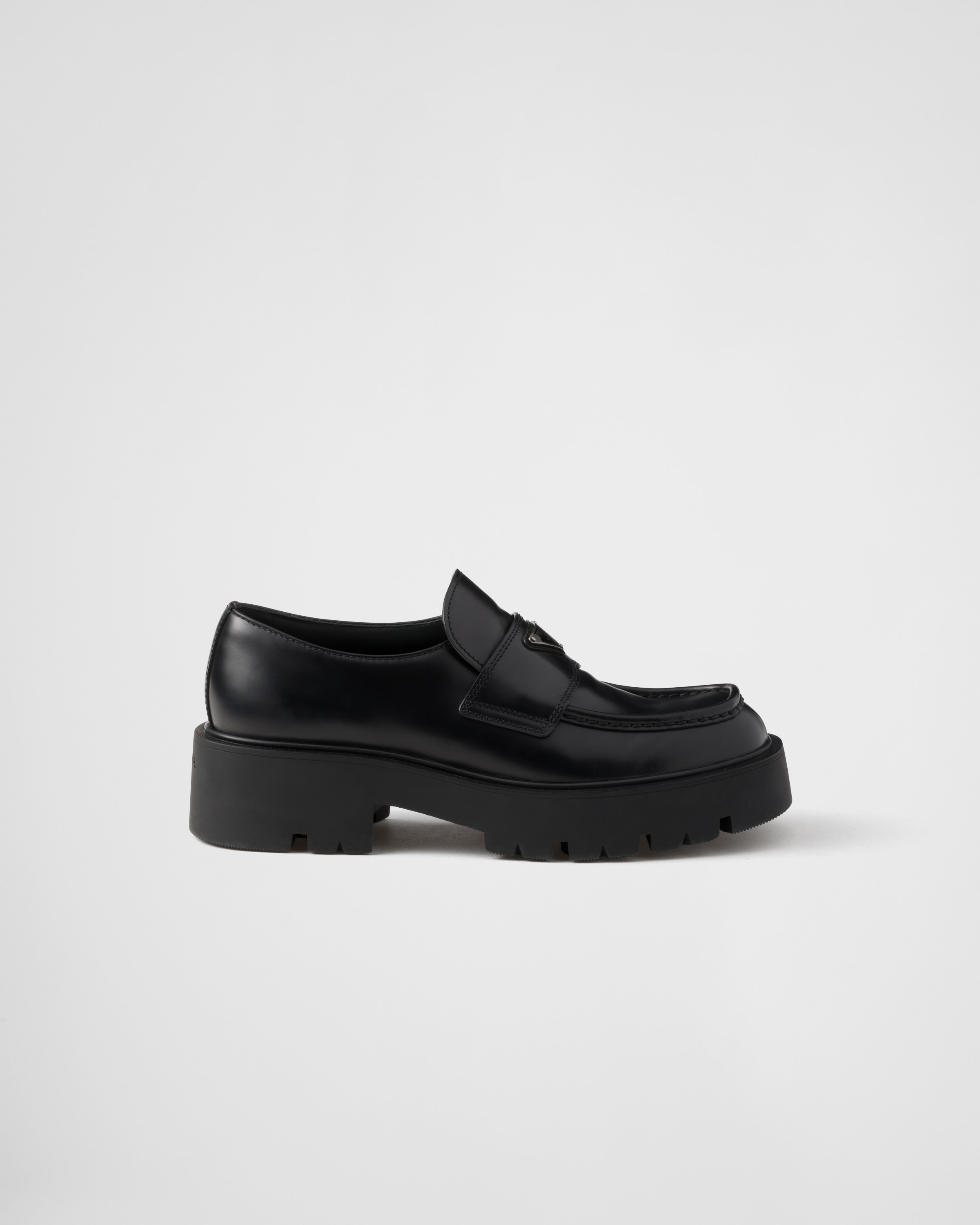 Brushed leather loafers - 2