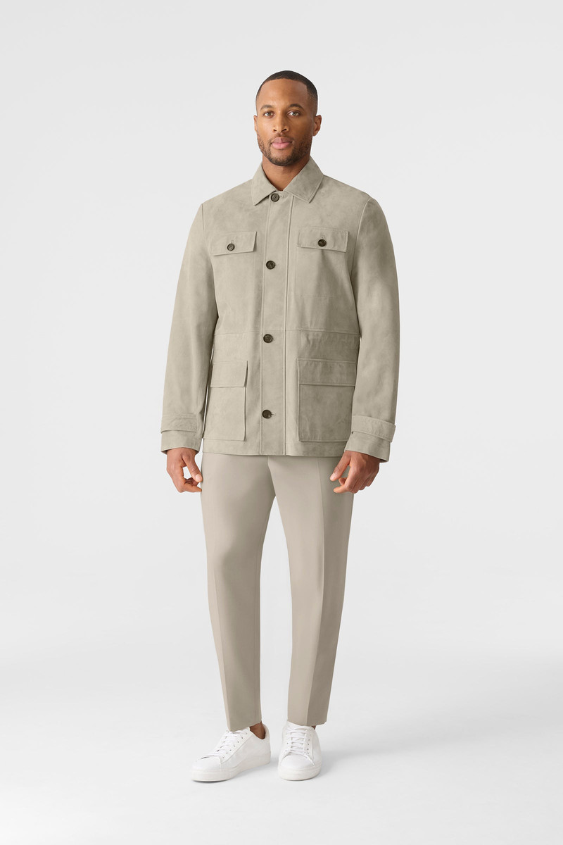 MACKAGE DANNY-SU Suede Safari Jacket outlook