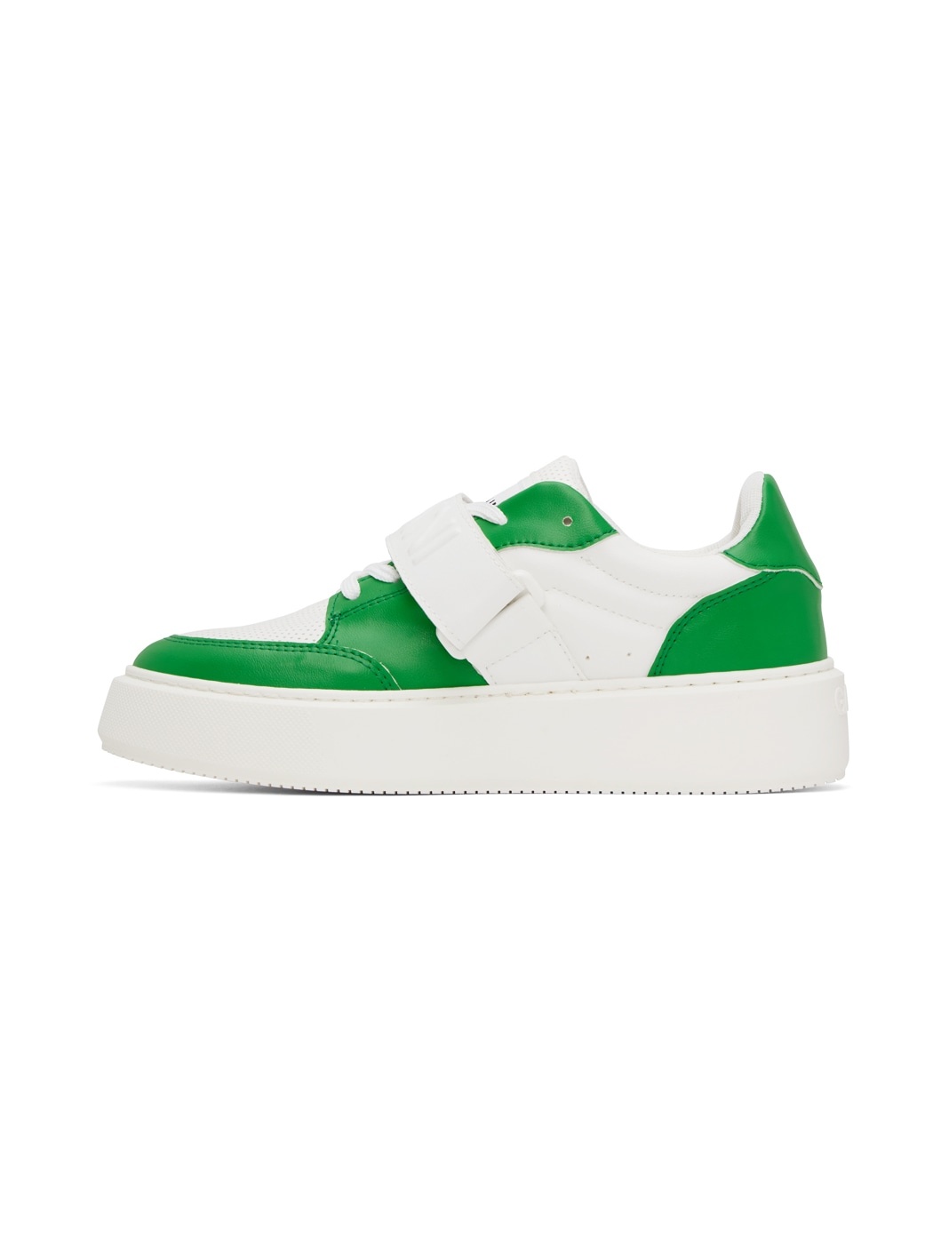 Green & White Sporty Sneakers - 3