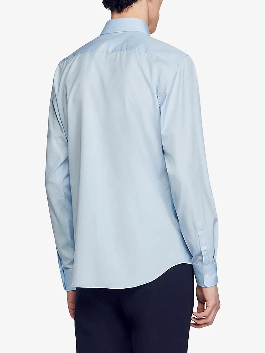 Long-sleeved regular-fit cotton shirt - 4