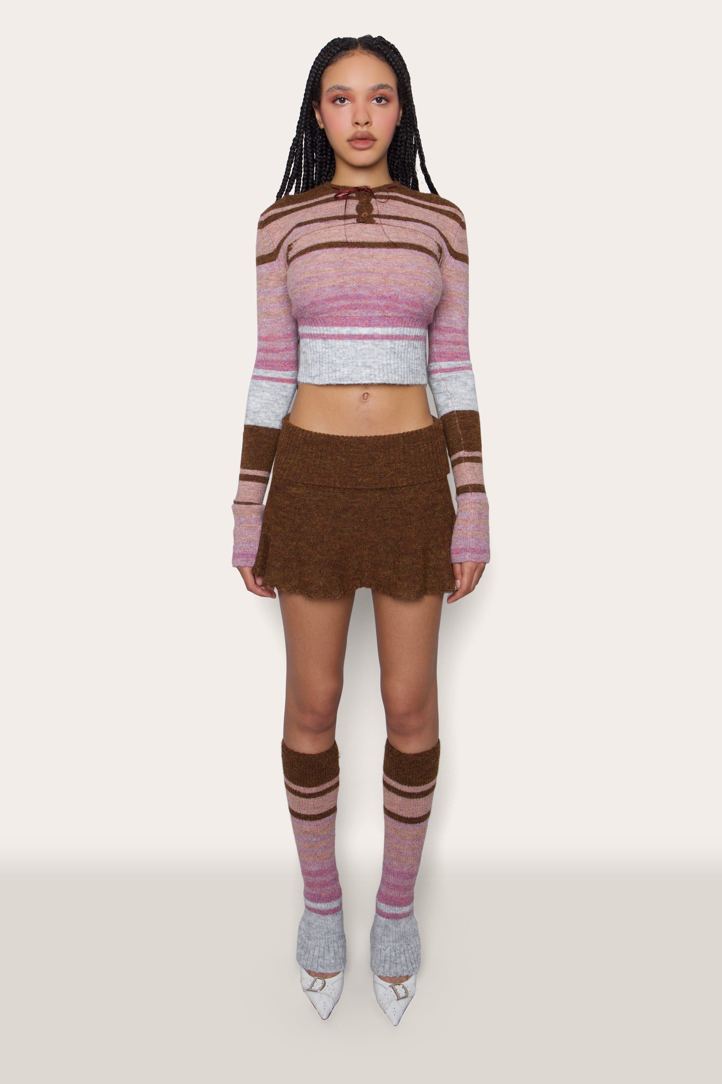 STRIPED LEG WARMER - 4