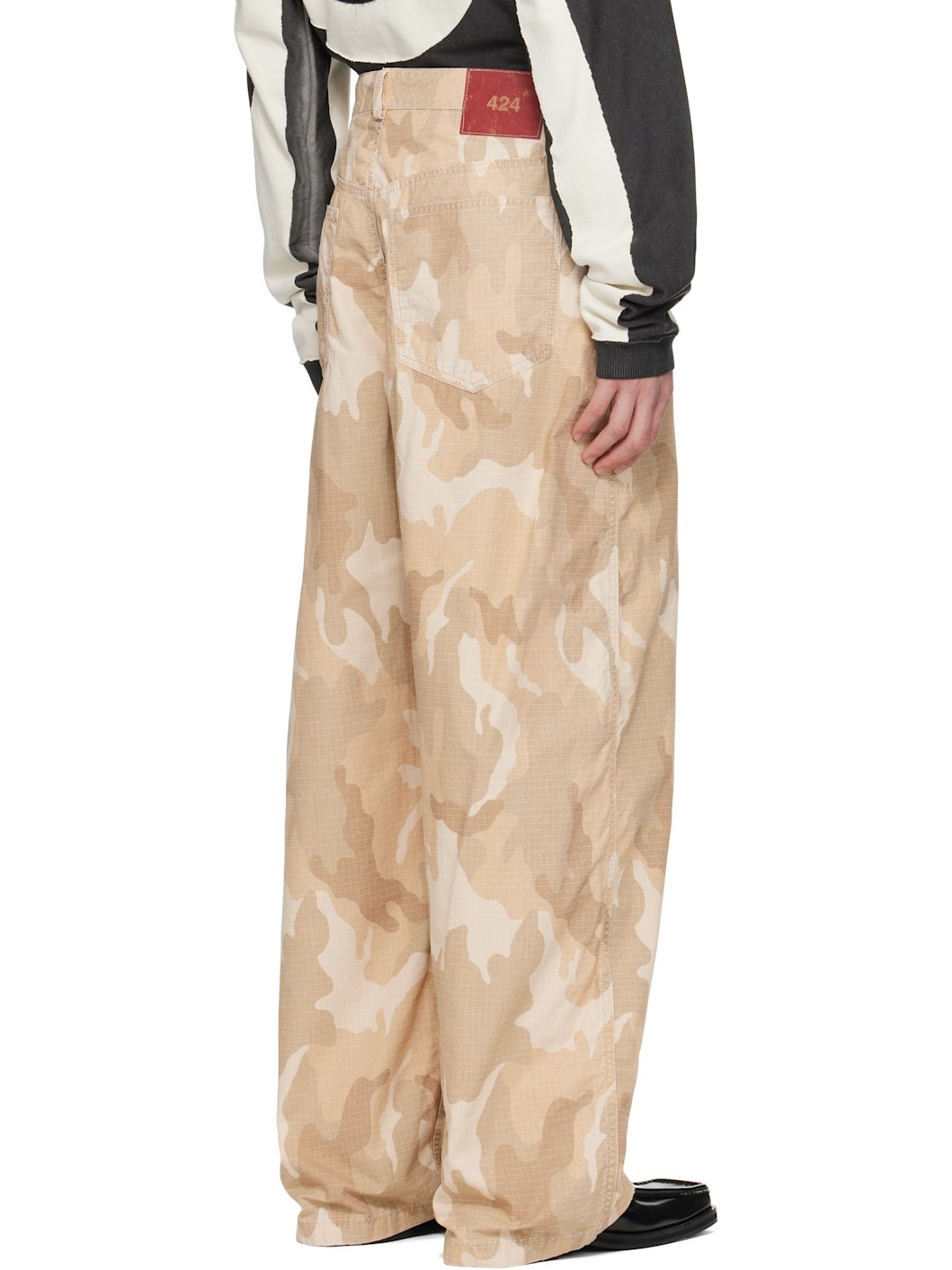 Khaki 'Big Daddy' Reversible Trousers - 3