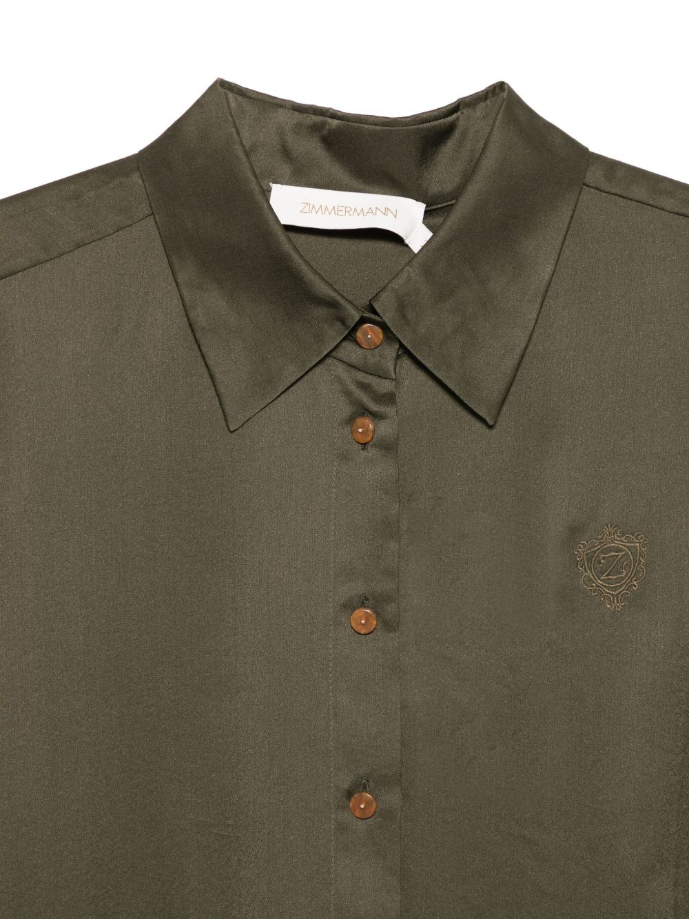 embroidered silk shirt - 3