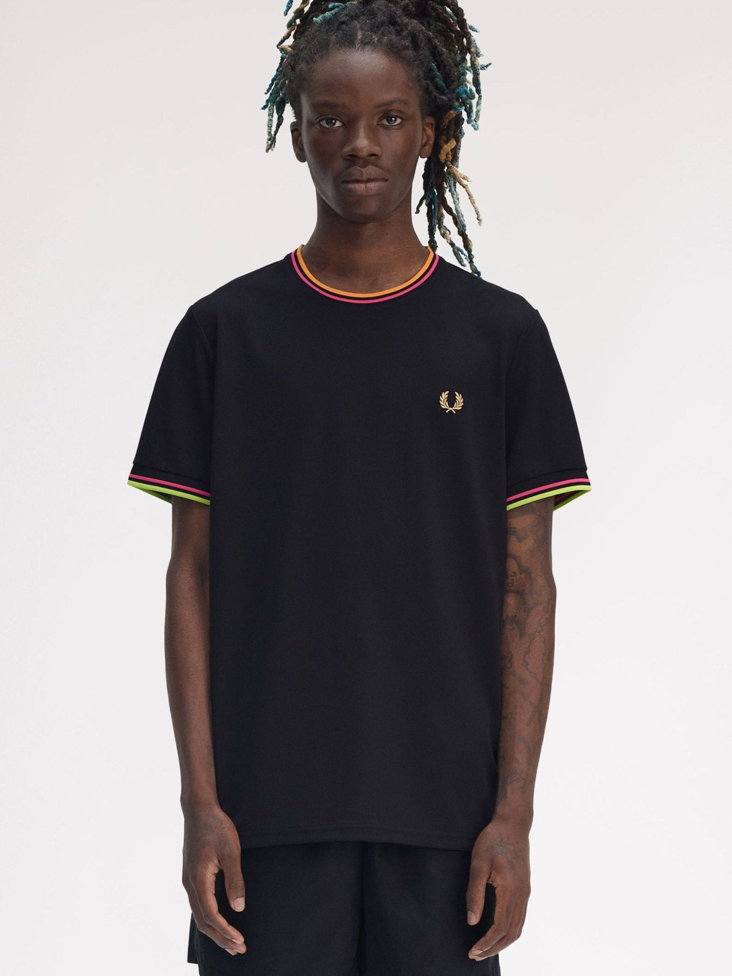 Fred Perry On Court Twin Tipped Recycled Polyester T-Shirt - 2