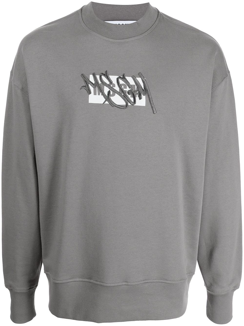 logo embroidery sweatshirt - 1